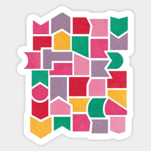 Color Pieces Pattern Sticker